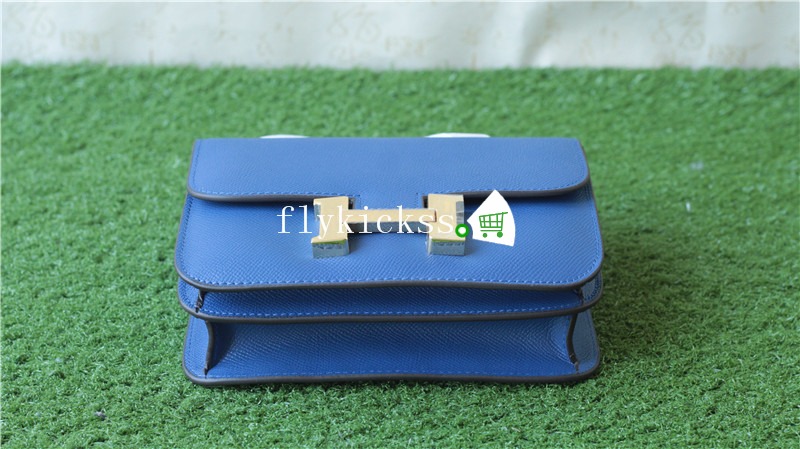 Hermes Blue Shoulder Bag 18inches